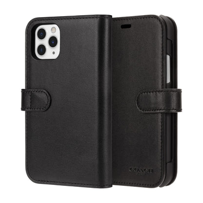 Coach Leather Folio for iPhone 11 Pro Black/Blind Logo