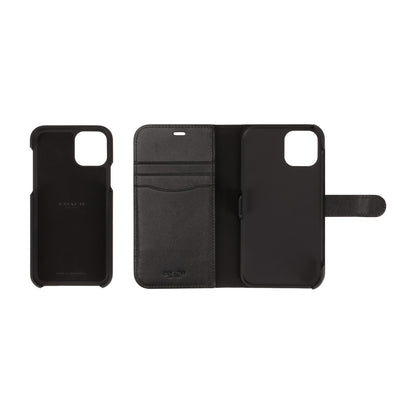 Coach Leather Folio for iPhone 11 Pro Black/Blind Logo