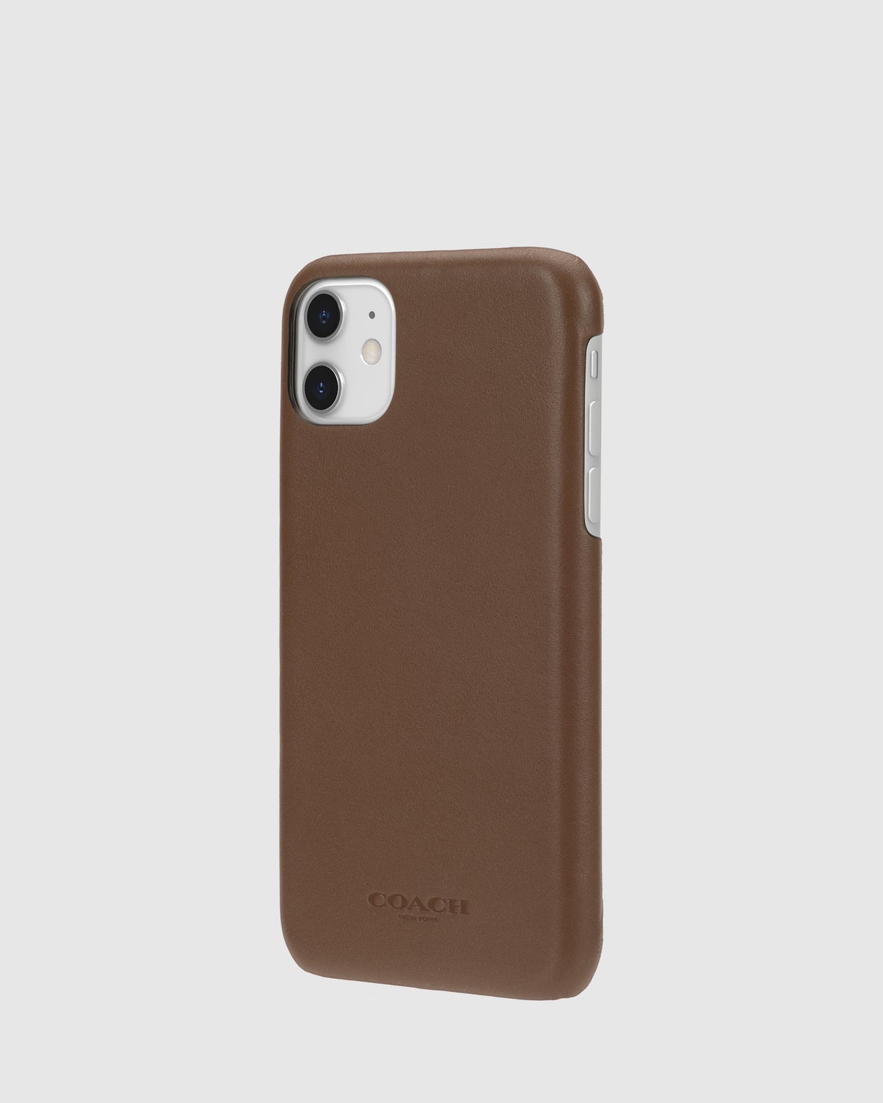 Coach Leather Slim Wrap Phone Case for Apple iPhone 11 Saddle