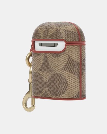 Coach AirPods Case Signature C Khaki