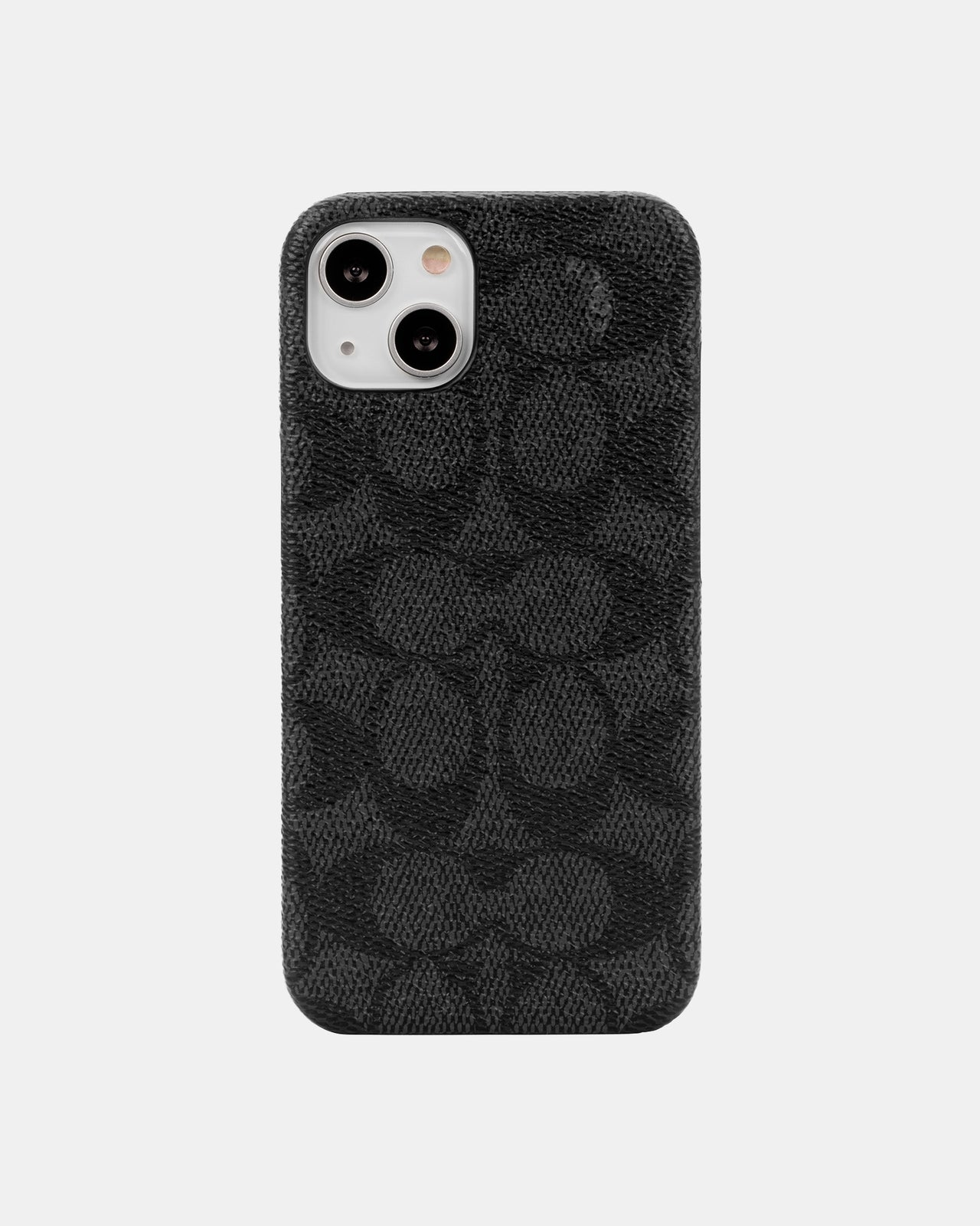 Coach Slim Phone Case Wrap for Apple iPhone 13 Signature C Black