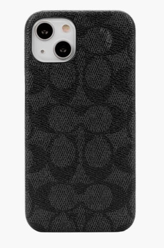 Coach Slim Phone Case Wrap for Apple iPhone 13 Pro Max & Apple iPhone 12 Pro Max Signature C Black