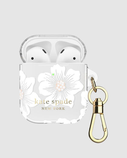 kate spade new york Apple AirPods Case for Apple AirPods Gen 1 & 2 Hollyhock Cream