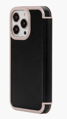 kate spade new york Folio Phone Case for Apple iPhone 13 Pro Black/Pale Vellum