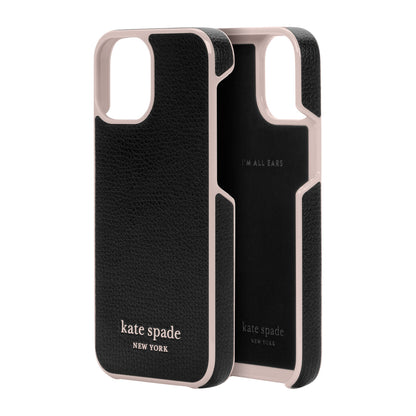 KSNY phone case for iPhone 12/13 mini Wrap Black/Pale Vellum