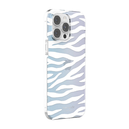 KSNY iPhone 14 Pro Max Protective Hardshell White Zebra Iridescent