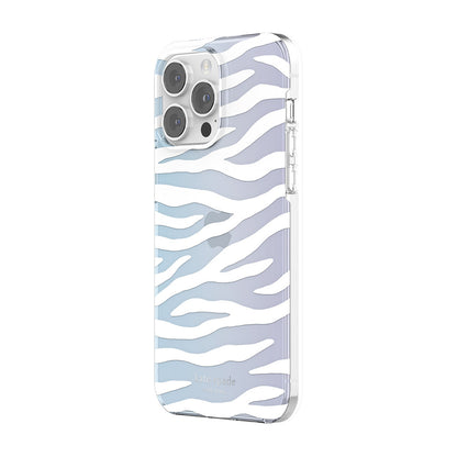 KSNY iPhone 14 Pro Max Protective Hardshell White Zebra Iridescent