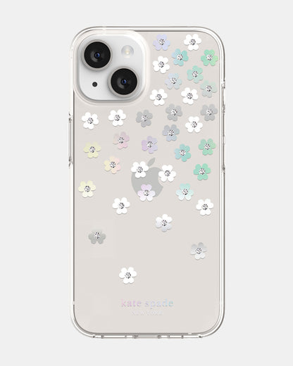 KSNY iPhone 14 Protective Hardshell Scattered Flowers