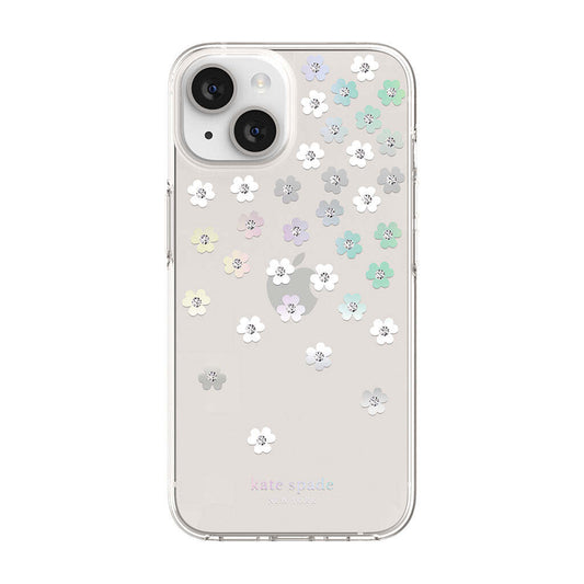 KSNY iPhone 14 Protective Hardshell Scattered Flowers