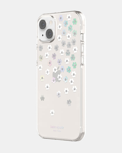 KSNY iPhone 14 Plus Protective Hardshell Scattered Flowers