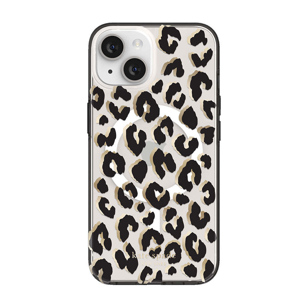 KSNY phone case for iPhone 14 Protective Hardshell MagSafe City Leopard