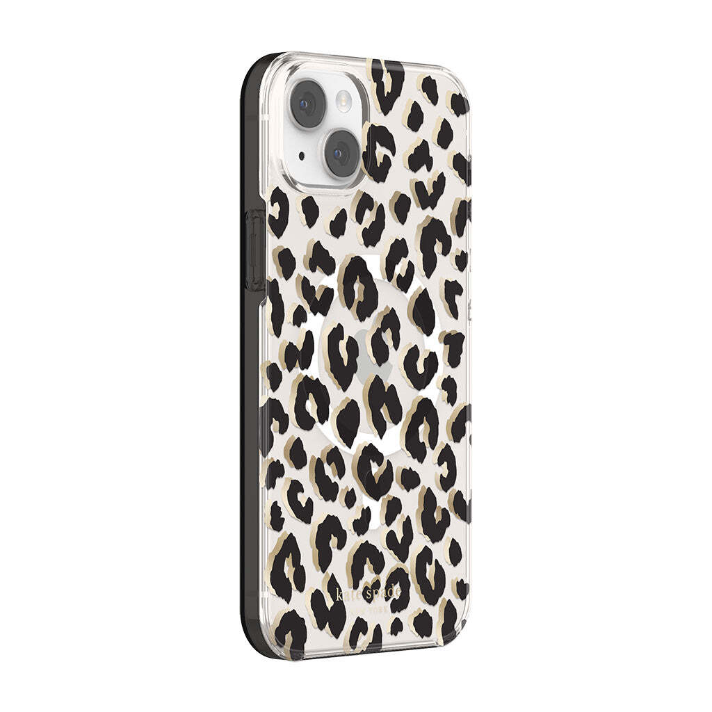 KSNY phone case for iPhone 14 Plus Protective Hardshell MagSafe City Leopard