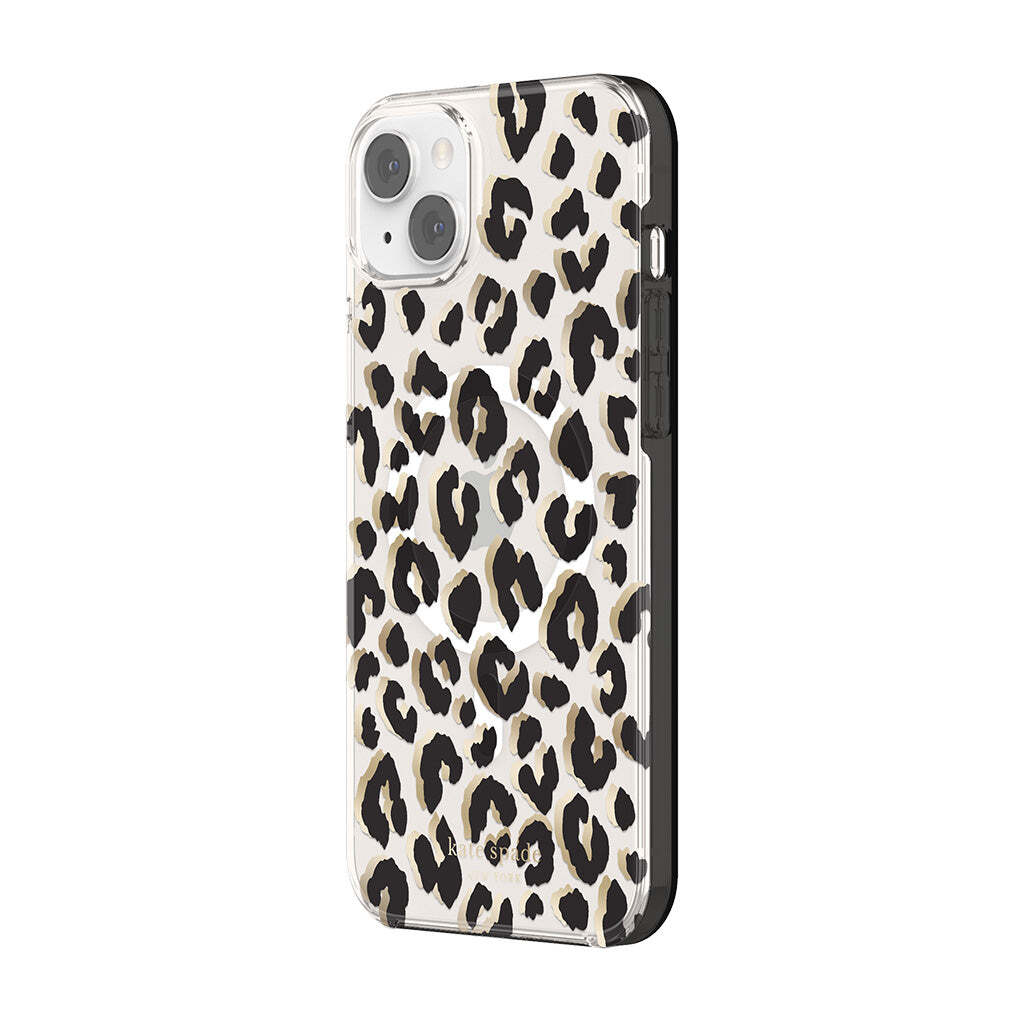 KSNY phone case for iPhone 14 Plus Protective Hardshell MagSafe City Leopard