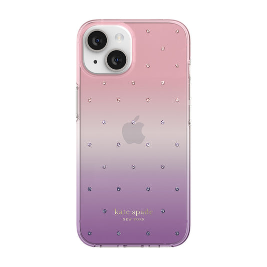 KSNY iPhone 14 Protective Hardshell Ombre Pin Dot