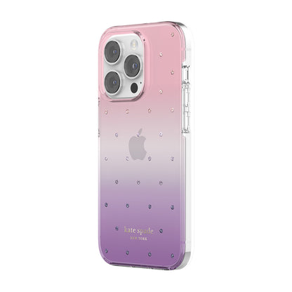 KSNY iPhone 14 Pro Protective Hardshell Ombre Pin Dot