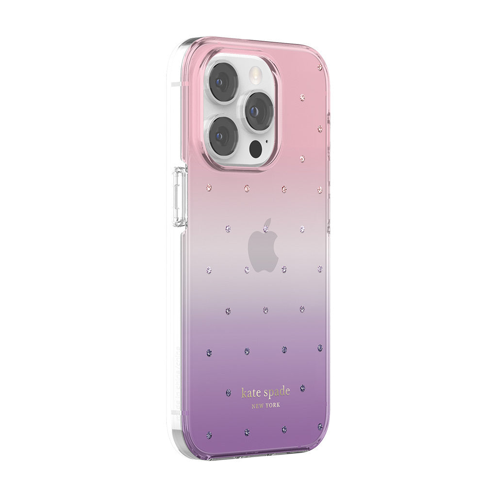 KSNY iPhone 14 Pro Protective Hardshell Ombre Pin Dot