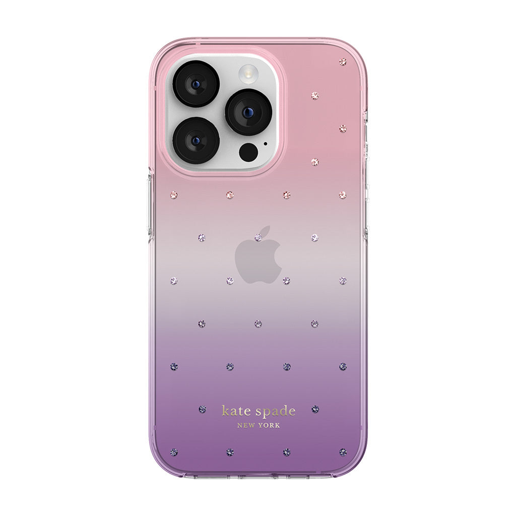 KSNY iPhone 14 Pro Protective Hardshell Ombre Pin Dot