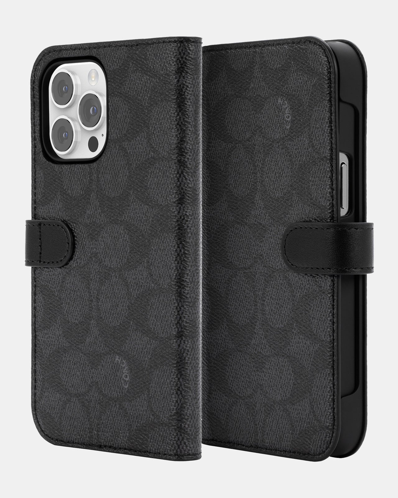 Coach iPhone 14 Pro Max Folio Folio Signature C Black