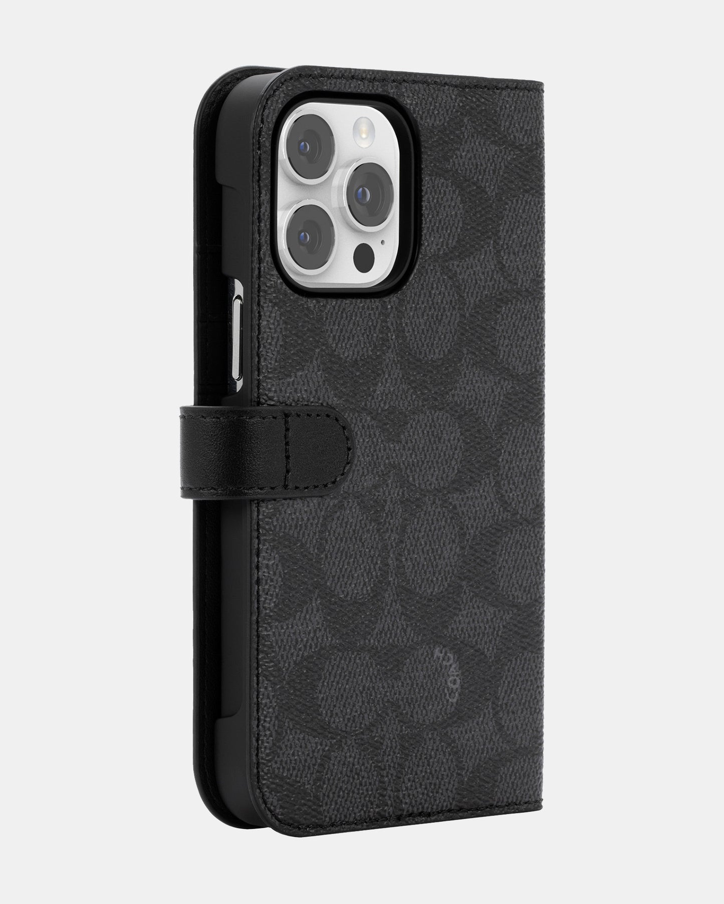 Coach iPhone 14 Pro Max Folio Folio Signature C Black