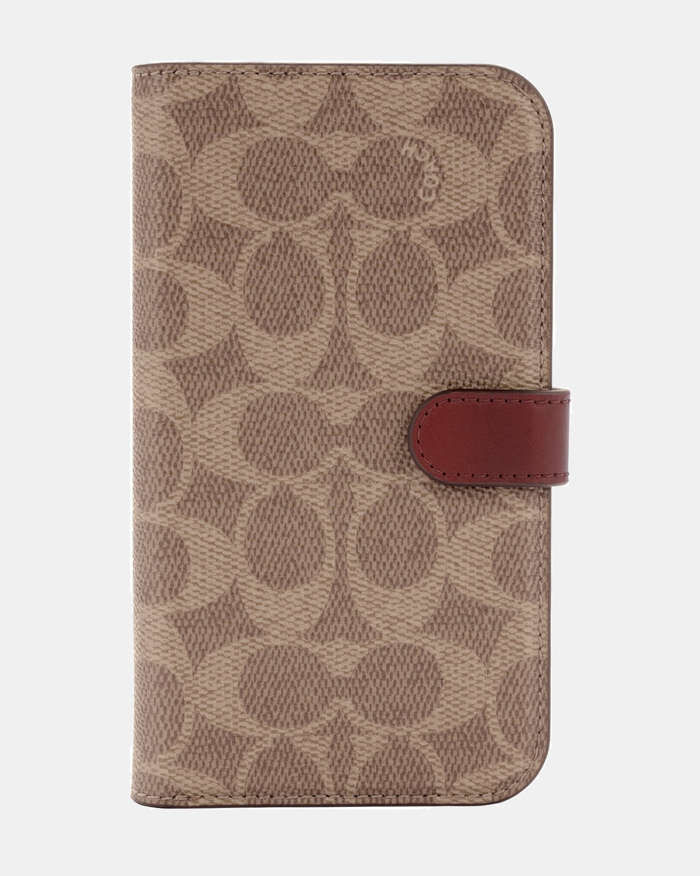 Coach iPhone 14 Folio Folio Signature C Tan