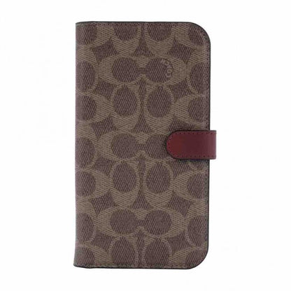 Coach iPhone 14 Plus Folio Folio Signature C Tan