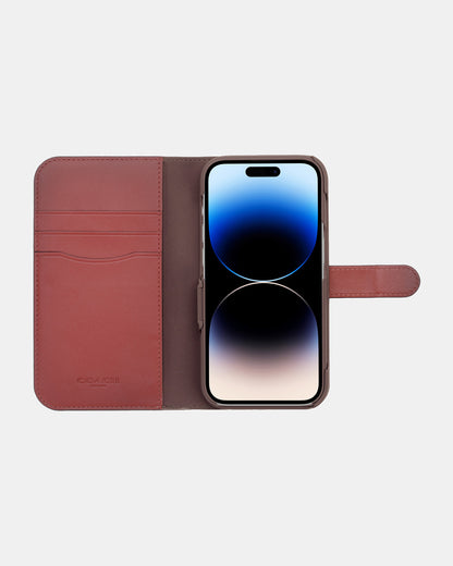 Coach iPhone 14 Pro Folio Folio Signature C Tan
