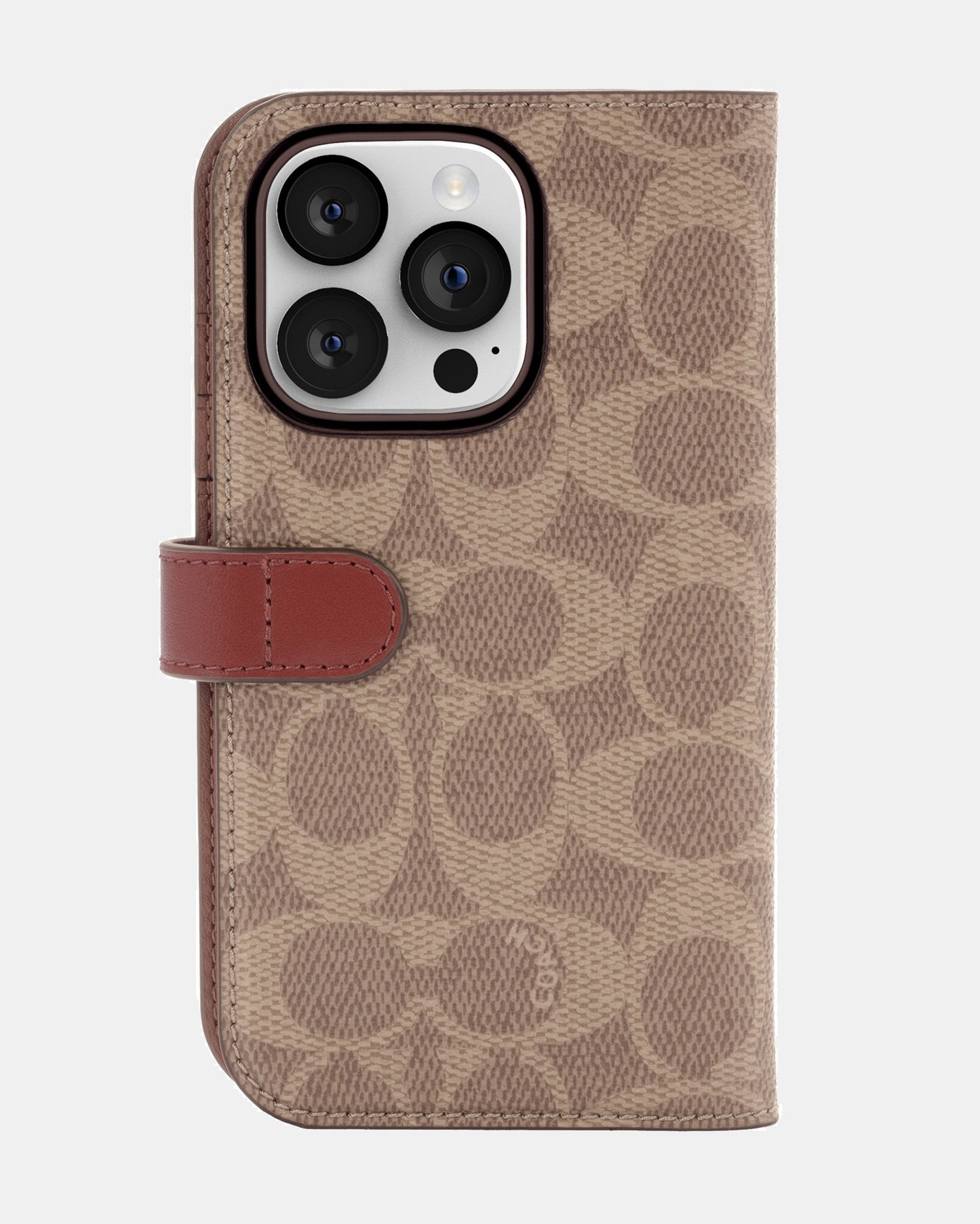 Coach iPhone 14 Pro Folio Folio Signature C Tan