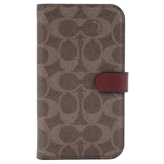 Coach iPhone 14 Pro Folio Folio Signature C Tan