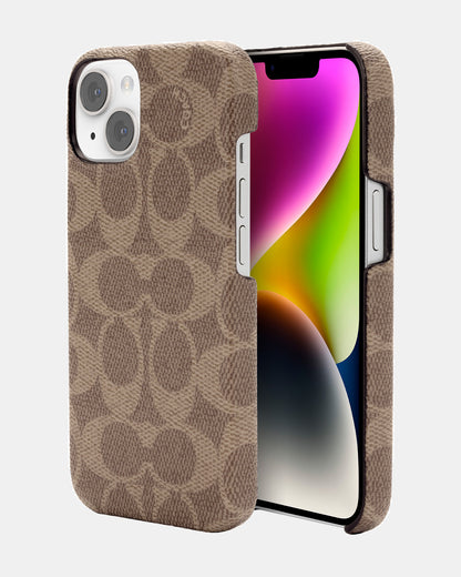Coach iPhone 14 Slim Wrap Slim Wrap Signature C Tan