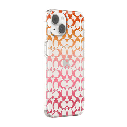 Coach iPhone 14 Protective Protective Signature C Pink