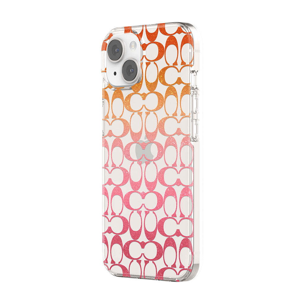 Coach iPhone 14 Protective Protective Signature C Pink