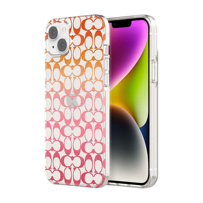 Coach iPhone 14 Plus Protectiv Protective Signature C Pink