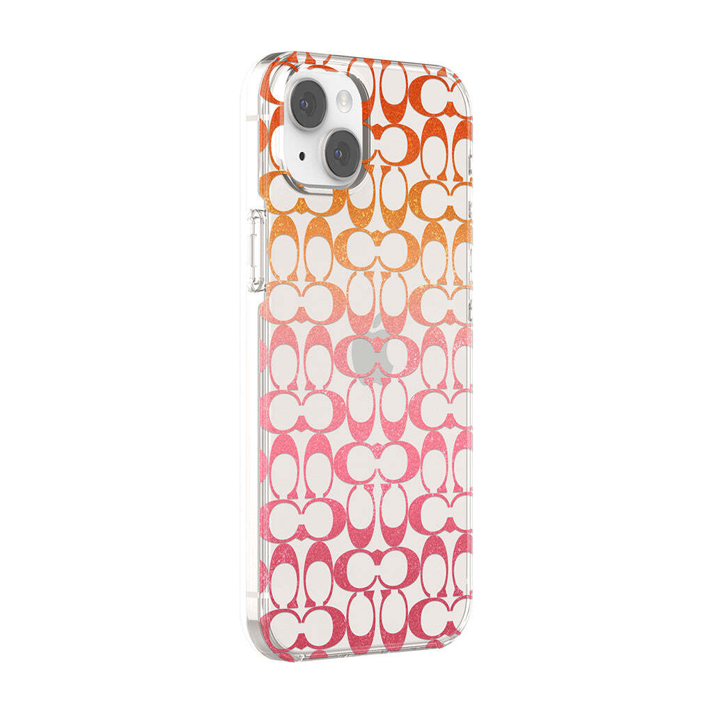 Coach iPhone 14 Plus Protectiv Protective Signature C Pink
