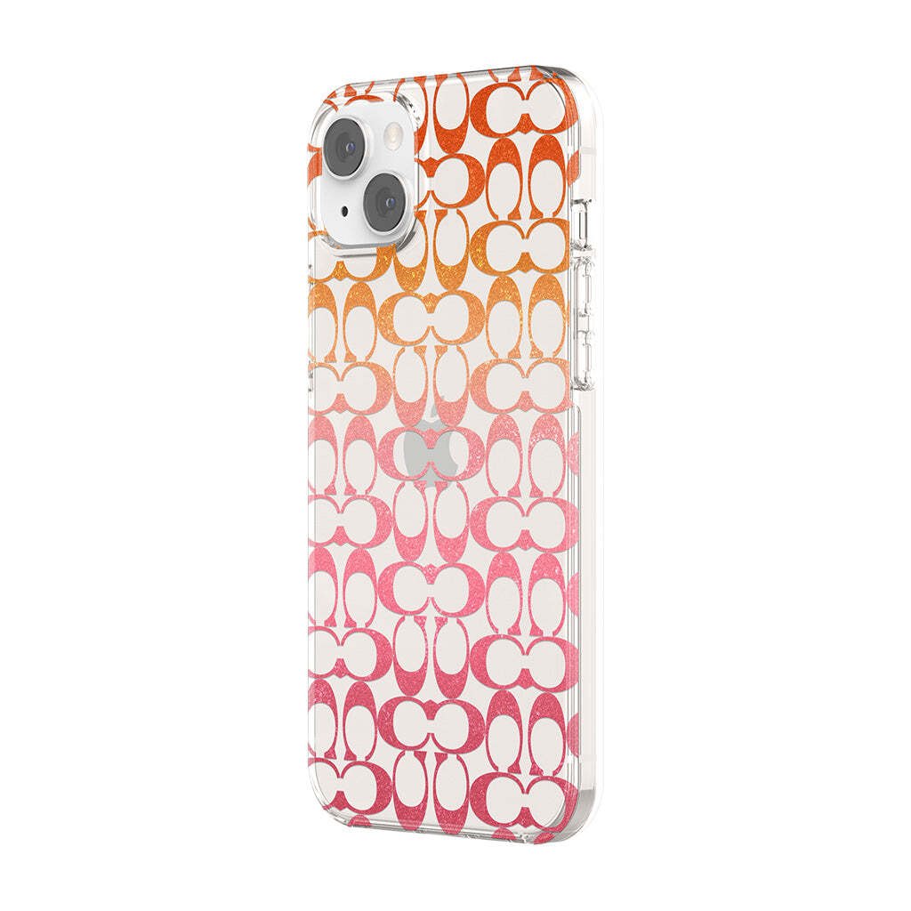 Coach iPhone 14 Plus Protectiv Protective Signature C Pink