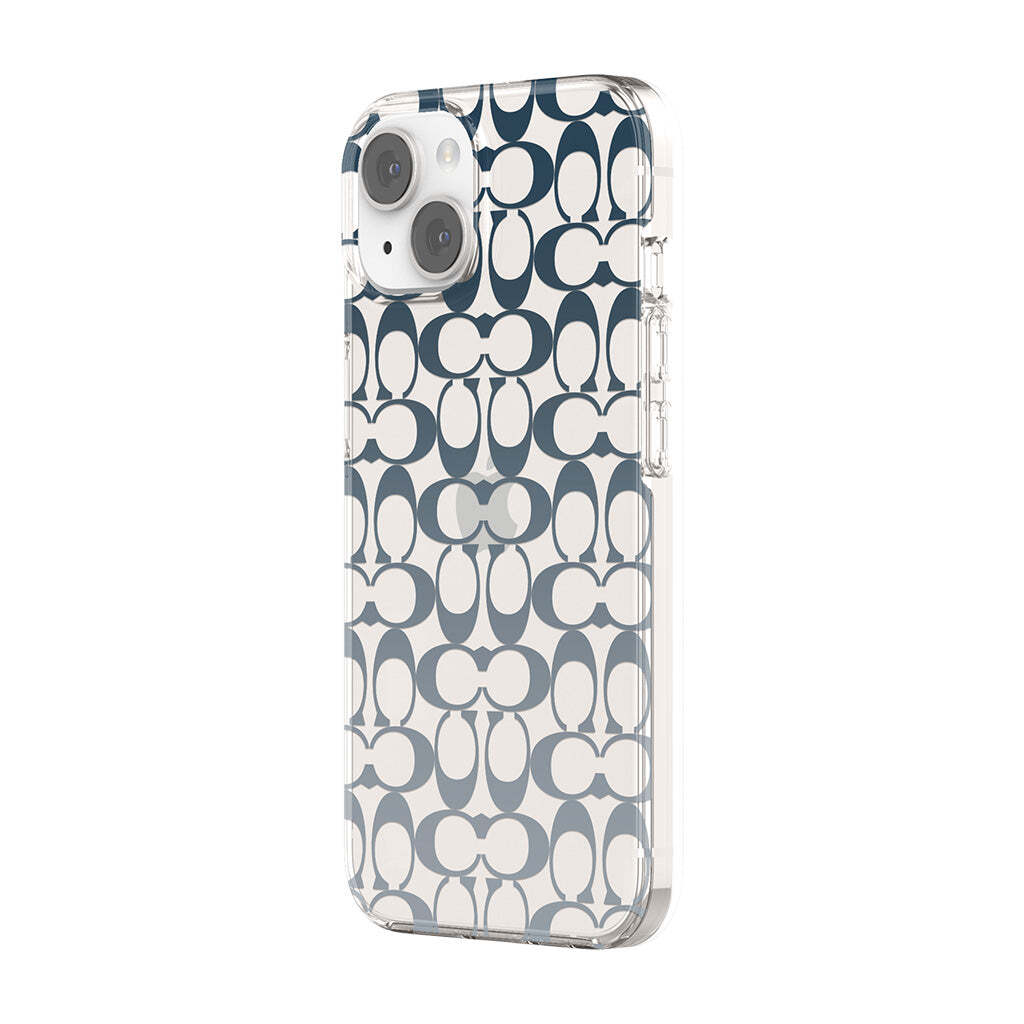 Coach iPhone 14 Protective Protective Signature C Blue