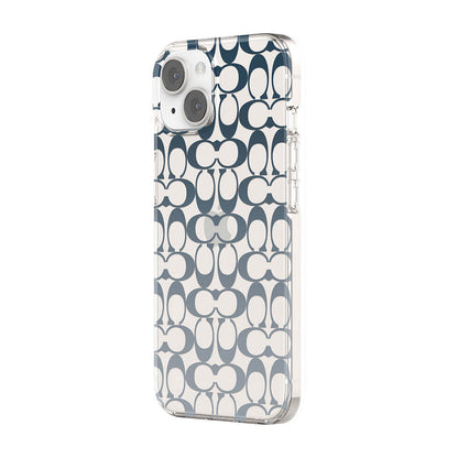 Coach iPhone 14 Protective Protective Signature C Blue