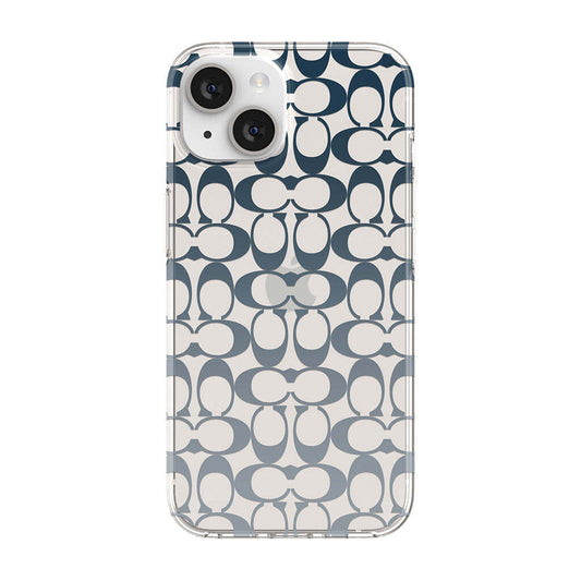 Coach iPhone 14 Protective Protective Signature C Blue