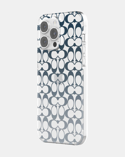 Coach iPhone 14 Pro Max Protective Signature C Blue