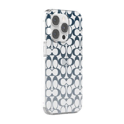 Coach iPhone 14 Pro Protective Protective Signature C Blue
