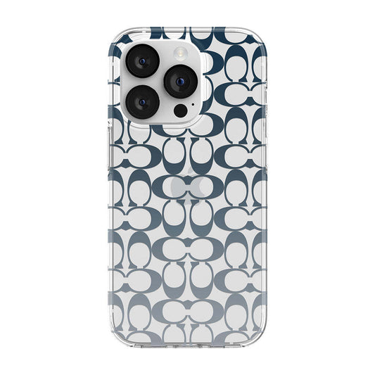 Coach iPhone 14 Pro Protective Protective Signature C Blue
