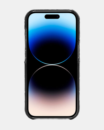 Coach iPhone 14 Pro Leather Slim Wrap Black Emboss