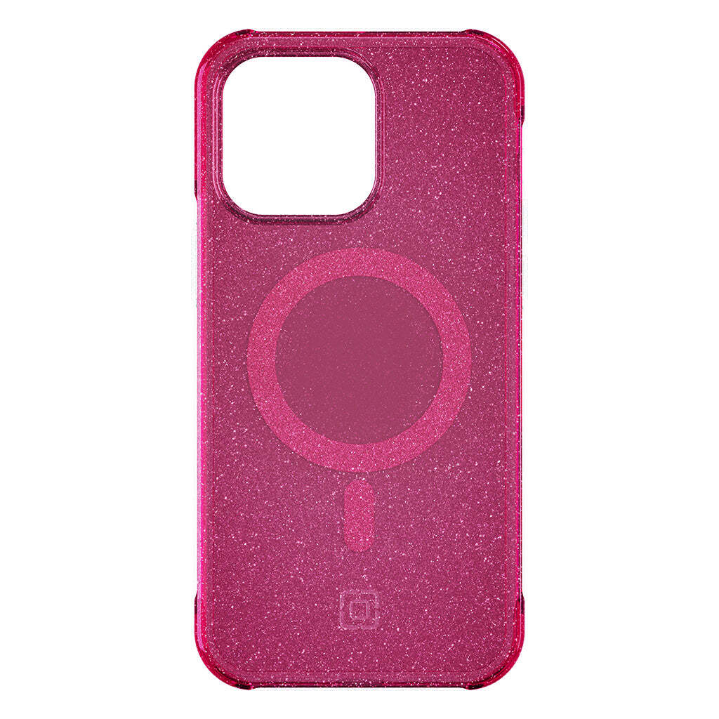 Incipio Forme Protective MagSafe phone case for iPhone 15 Pro Max Pop Pink Glitter