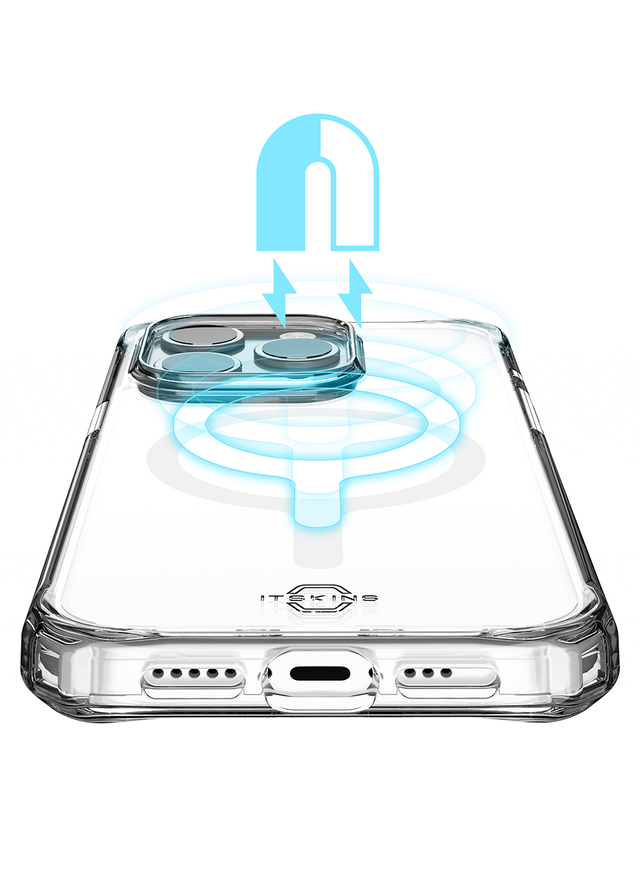 ITSKINS phone case for iPhone 15 Pro Origin MIA MagSafe Clear