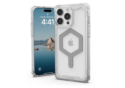 UAG phone case for iPhone 15 Pro Max Plyo MagSafe Ice/Silver