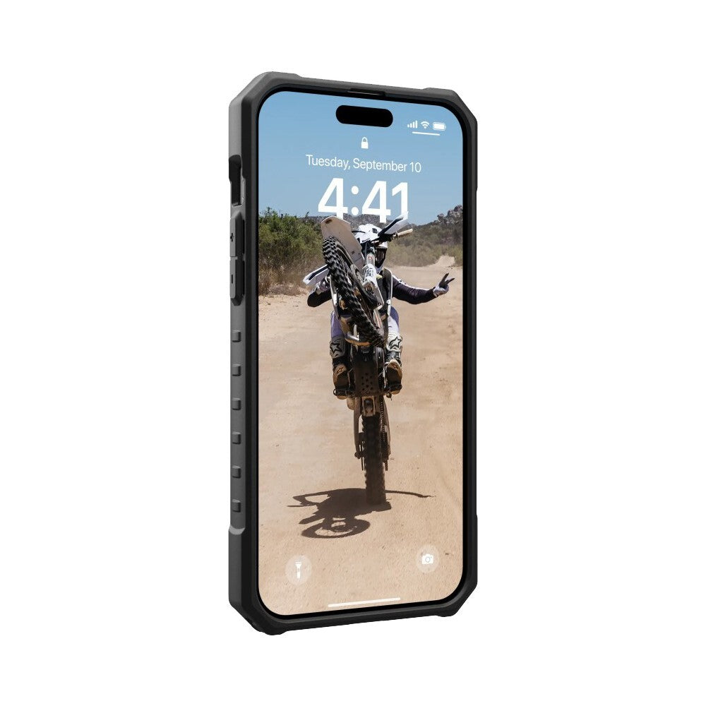 UAG phone case for iPhone 15 Clear Pathfinder Magsafe Ash