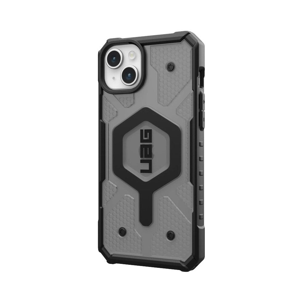 UAG phone case for iPhone 15 Clear Pathfinder Magsafe Ash