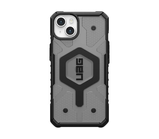 UAG phone case for iPhone 15 Clear Pathfinder Magsafe Ash