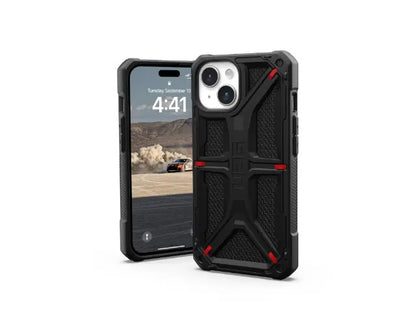 UAG phone case for iPhone 15 Plus Monarch Aramid Black