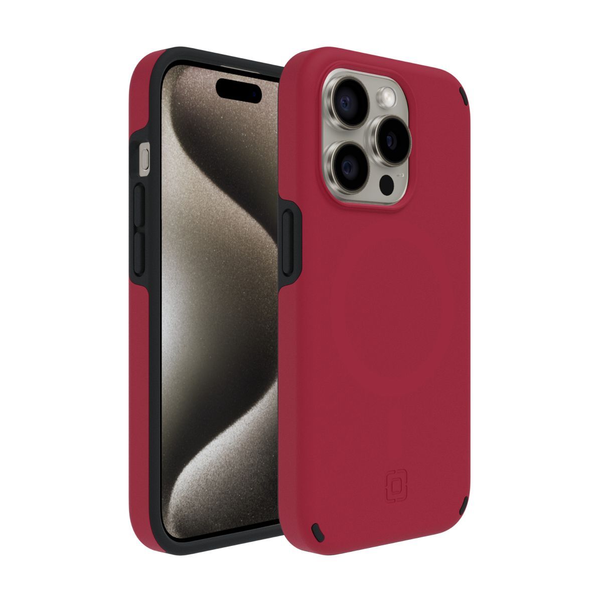 Incipio Duo Magsafe phone case for iPhone 15 Pro Crimson